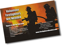 Small Flyers For Volunteer Firefighter Recruitment